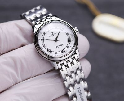 TW Factory Omega De Ville Swiss Quartz Movement Stainless Steel 27.4MM Women Watch